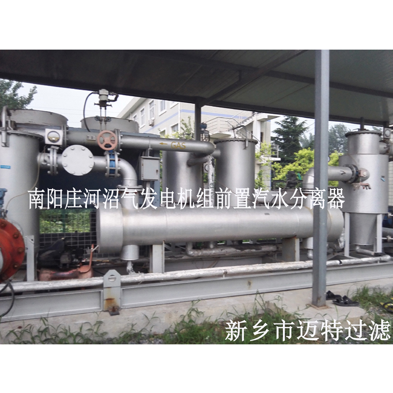 河南南阳垃圾沼气发电厂燃烧机前气体处理模块，